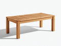 Table de jardin - bois - 180 x 90 x 75 cm - bois miel - style contemporain avec plateau rectangulaire à lattes